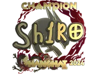 Sticker | sh1ro (Gold, Champion) | Shanghai 2024