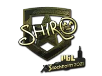 Sticker | sh1ro (Gold) | Stockholm 2021 skin