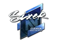 Sticker | SIXER (Foil) | Boston 2018
