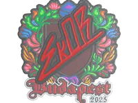 Sticker | sk0R (Embroidered) | Budapest 2025 skin