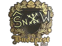 Sticker | snow (Gold) | Budapest 2025 skin