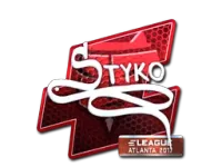 Наклейка | STYKO (металлическая) | Атланта-2017 skin