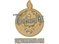 Sticker | Techno4K (Glitter) | Copenhagen 2024