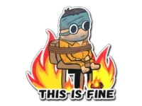 Sticker | This Is Fine (H)
