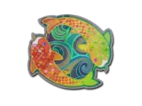 Naklejka | Bliźniacze koi (hologramowa) skin