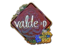 Naklejka | v4lde (brokatowa) | Rio 2022 skin