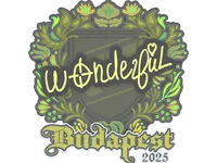 Sticker | w0nderful | Budapest 2025 skin
