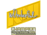 Sticker | w0nderful (Champion) | Copenhagen 2024