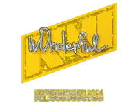Sticker | w0nderful (Glitter) | Copenhagen 2024