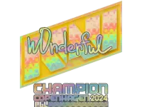 Sticker | w0nderful (Holo, Champion) | Copenhagen 2024