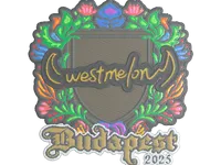 Sticker | westmelon (Embroidered) | Budapest 2025 skin