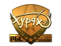 Наклейка | Xyp9x (золотая) | Краков-2017 skin