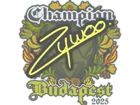 Sticker | ZywOo (Champion) | Budapest 2025