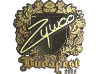 Sticker | ZywOo (Gold) | Budapest 2025 skin