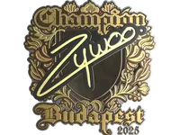 Sticker | ZywOo (Gold, Champion) | Budapest 2025
