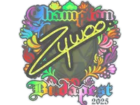 Sticker | ZywOo (Holo, Champion) | Budapest 2025