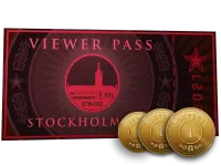 Przepustka widza PGL Stockholm 2021 + 3 monety pamiątek skin