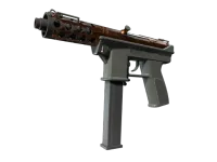 Tec-9 | Czerwony kwarc (mocne zużycie) skin