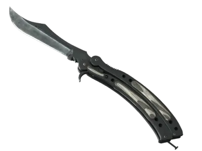 ★ Butterfly Knife | Black Laminate (Well-Worn)