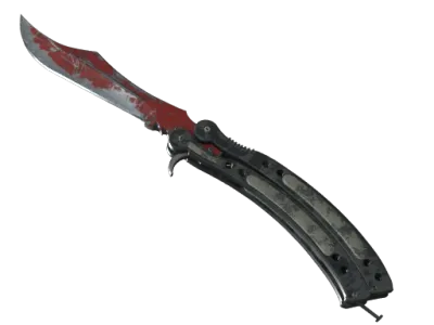 ★ Butterfly Knife | Crimson Web (Battle-Scarred)