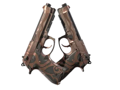 Dual Berettas | Mystic Conjunction (Well-Worn) skin