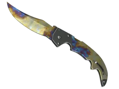 ★ Falchion Knife | Case Hardened (Well-Worn)
