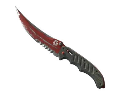 ★ Flip Knife | Crimson Web (Battle-Scarred)