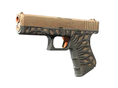 Glock-18 | Ifrit Lattice (Well-Worn) skin