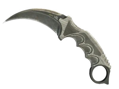 ★ Karambit | Black Laminate (Battle-Scarred)
