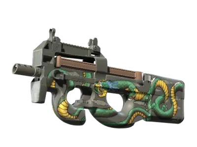 P90 | Emerald Dragon (Minimal Wear) skin
