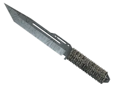 ★ Paracord Knife | Damascus Steel (Well-Worn) skin