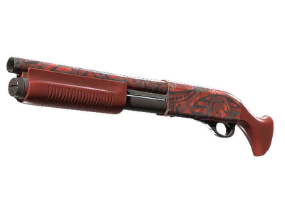 Sawed-Off | Crimson Batik (Well-Worn)