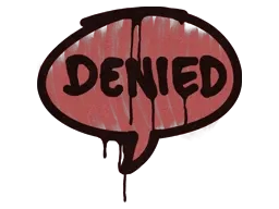 Sealed Graffiti | Denied (Blood Red)