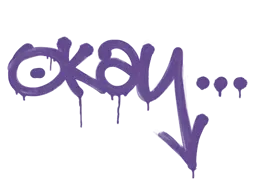 Sealed Graffiti | Okay (Monster Purple)