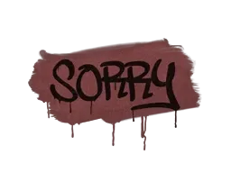 Sealed Graffiti | Sorry (Brick Red)