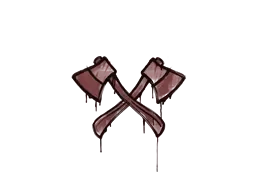 Sealed Graffiti | X-Axes (Brick Red)