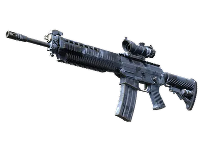 SG 553 | Night Camo (Well-Worn)