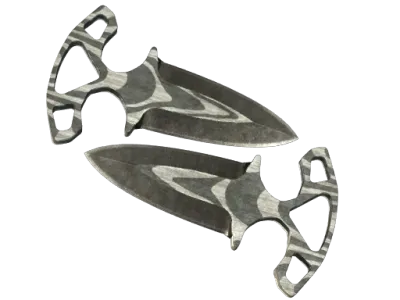 ★ Shadow Daggers | Black Laminate (Battle-Scarred) skin