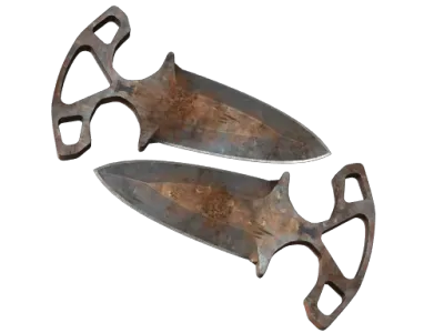 ★ Shadow Daggers | Rust Coat (Battle-Scarred)