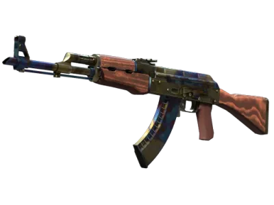Souvenir AK-47 | Case Hardened (Battle-Scarred)