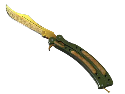 ★ StatTrak™ Butterfly Knife | Lore (Well-Worn) skin