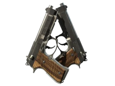 StatTrak™ Dual Berettas | Black Limba (Field-Tested)