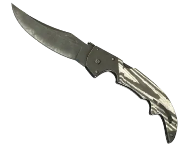 StatTrak™ Falchion-Messer (★) | Schwarz laminiert (Kampfspuren) skin
