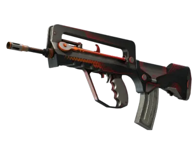 StatTrak™ FAMAS | Valence (Well-Worn) skin
