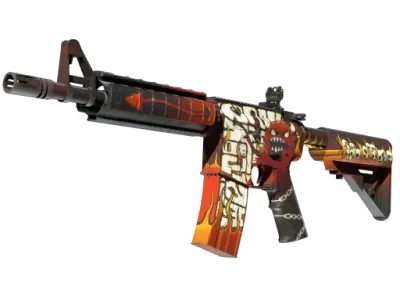 StatTrak™ M4A4 | Hellfire (Minimal Wear)