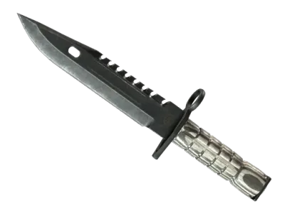 ★ StatTrak™ M9 Bayonet | Black Laminate (Well-Worn) skin