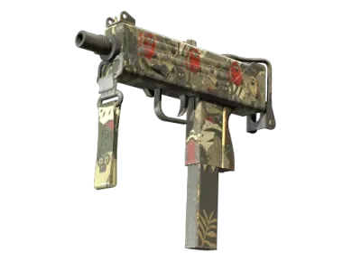 StatTrak™ MAC-10 | Monkeyflage (Battle-Scarred)