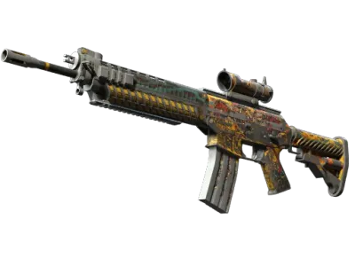 StatTrak™ SG 553 | Colony IV (Battle-Scarred) skin