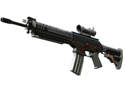 StatTrak™ SG 553 | Heavy Metal (Minimal Wear)