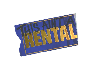 Sticker | Ain't A Rental (Foil)